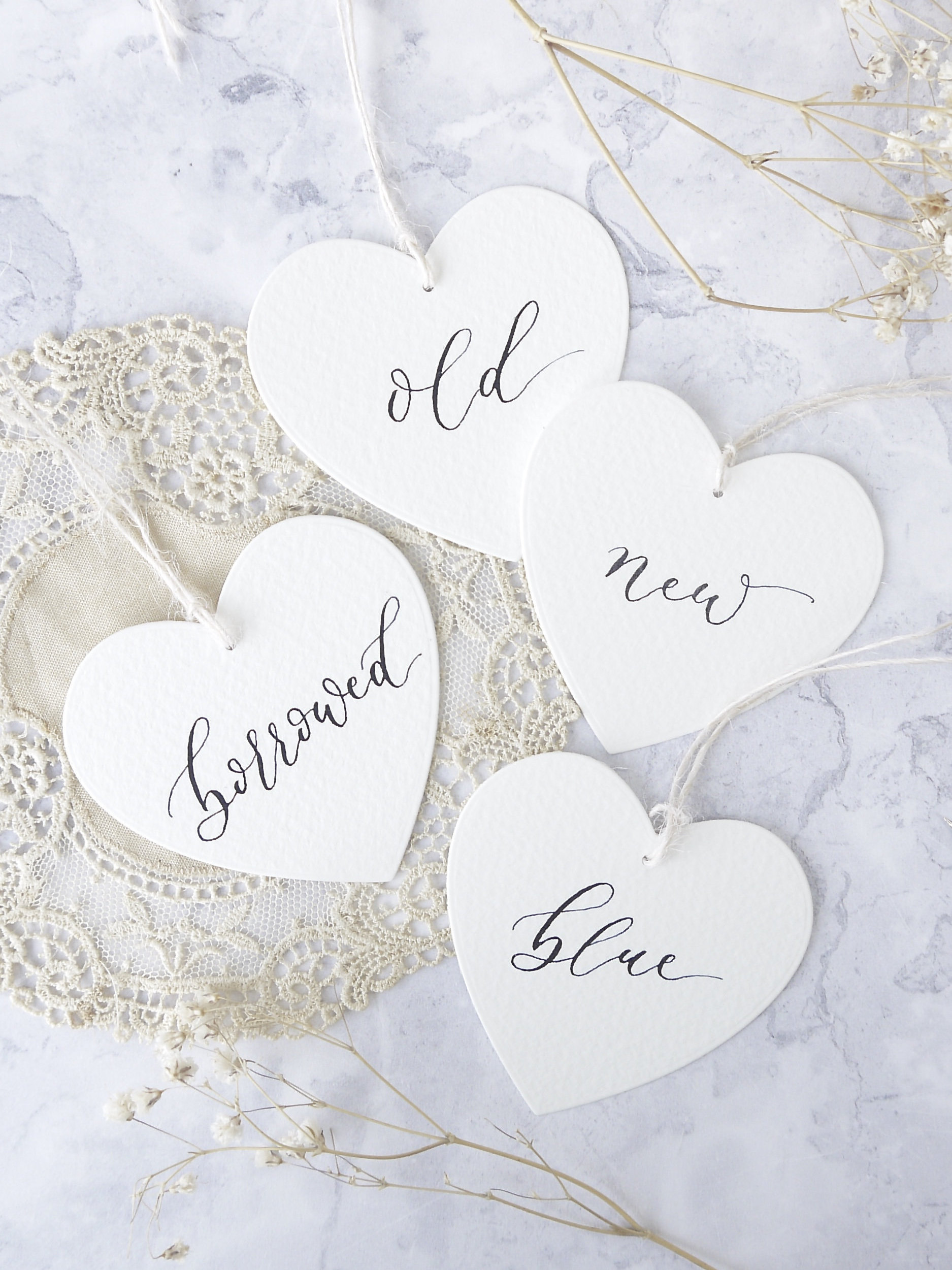 Something Old Something New Borrowed Blue Gift Tags for Etsy UK