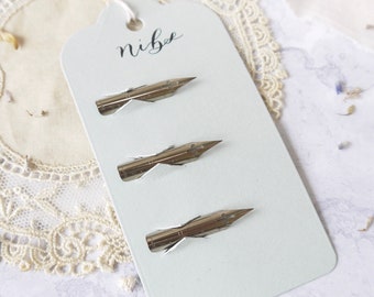 Leonardt EF Principal Nibs Set of 3 – Flexible Pointed Nibs for Copperplate & Modern Calligraphy