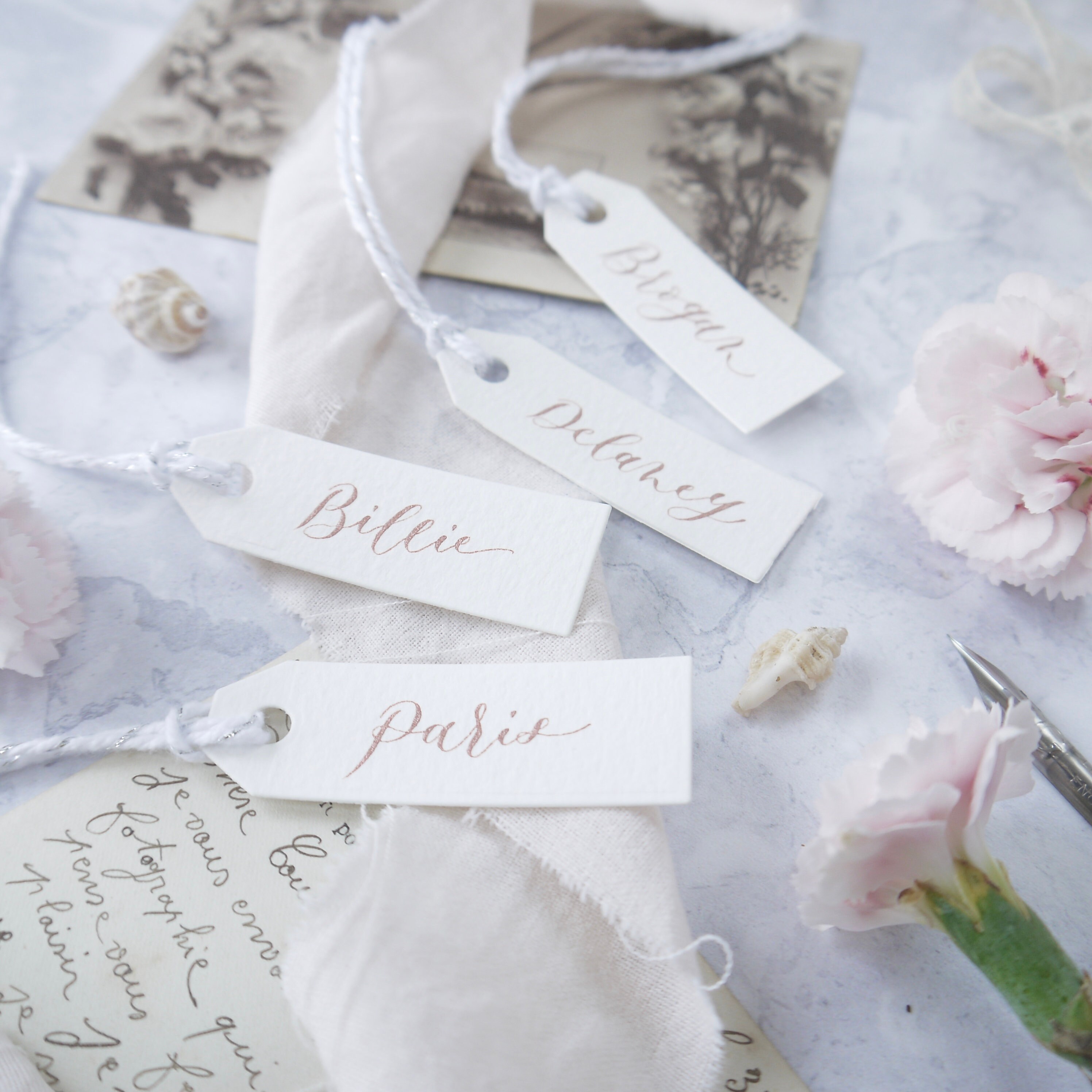 Mini Gift Tags With Custom Lettering Small Wedding Favour Etsy UK
