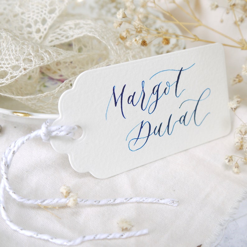 Wedding Name Tags Handmade Custom Calligraphy Name Cards Etsy UK