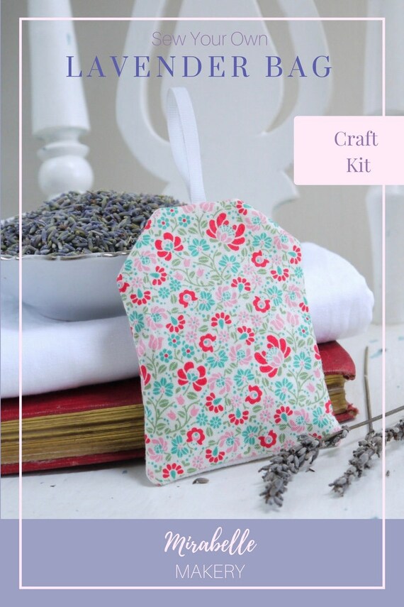 DIY Kit Lavender Sachet Greeting Card Craft Supply Kit Mother's Day