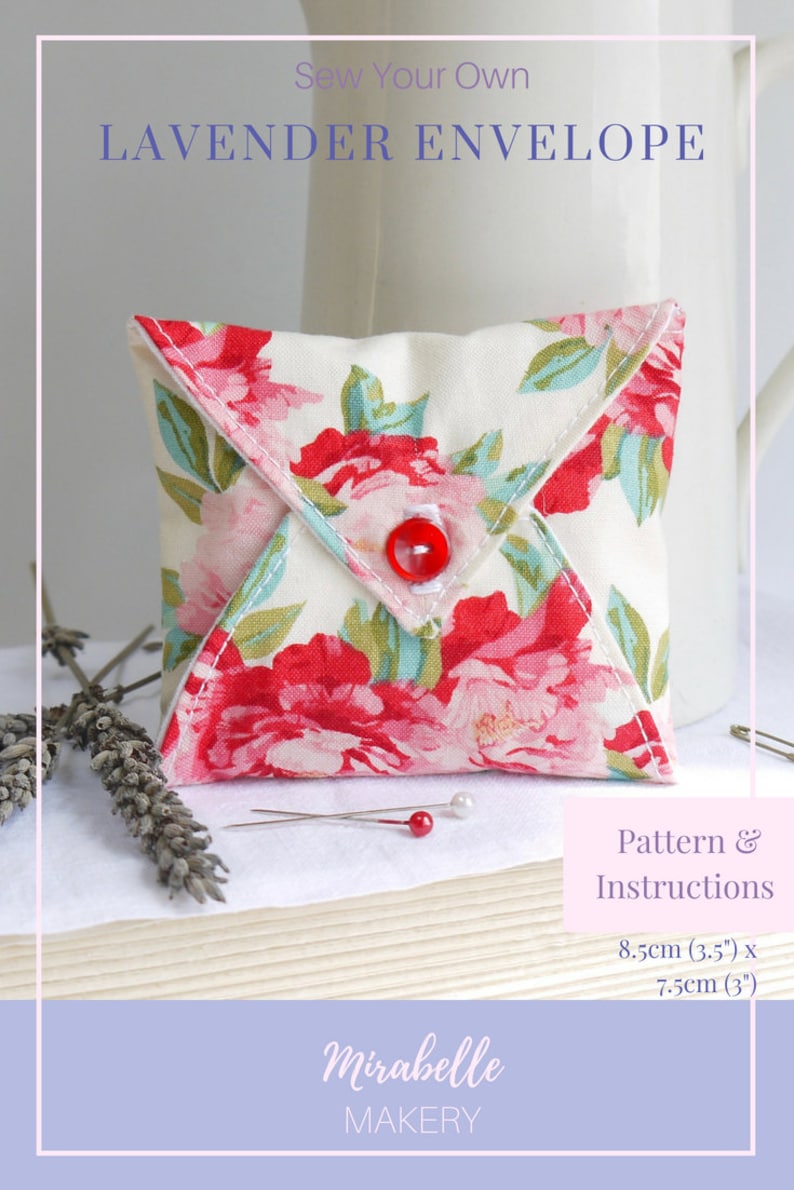 Lavender Sachet Sewing Pattern Make Your Own Lavender Bag Etsy Australia