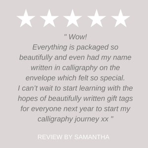 calligraphy nibs gift set 5 star review