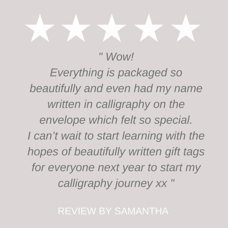 calligraphy nibs gift set 5 star review