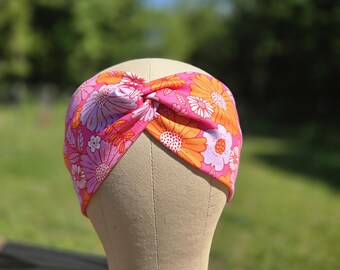 Fasce per capelli con nodo attorcigliato dai colori vivaci, perfette per la primavera e l'estate.
