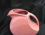 Disc Pitcher (6 quot , 64 oz) from Fiesta 39 s Rose (Contemporary) Pattern