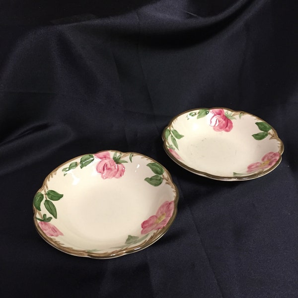 Two Fruit/Sauce Bowls (5 1/2") from Franciscan's "Dessert Rose (USA)" Pattern