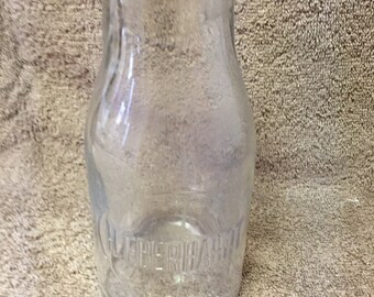 Round Pint Milk Bottle (7") from the "H. Eberhardt Dairy"