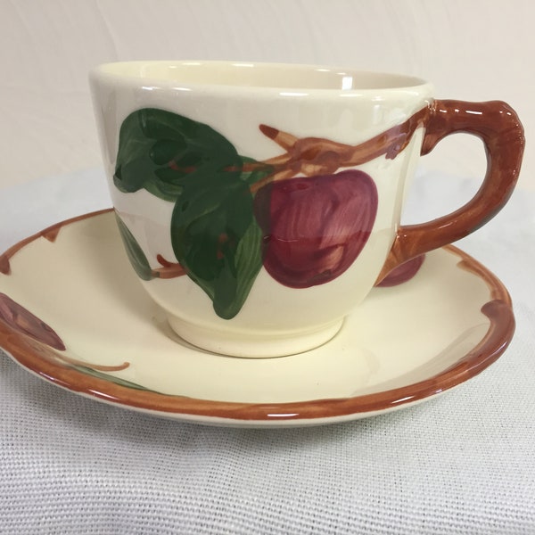 Cup (2 3/4") and Saucer (5 7/8") from Franciscan's "Apple" Pattern