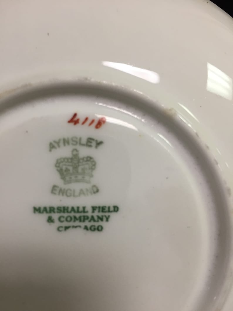 Cream Soup and Saucer from Aynsley/'s No 4118 Pattern