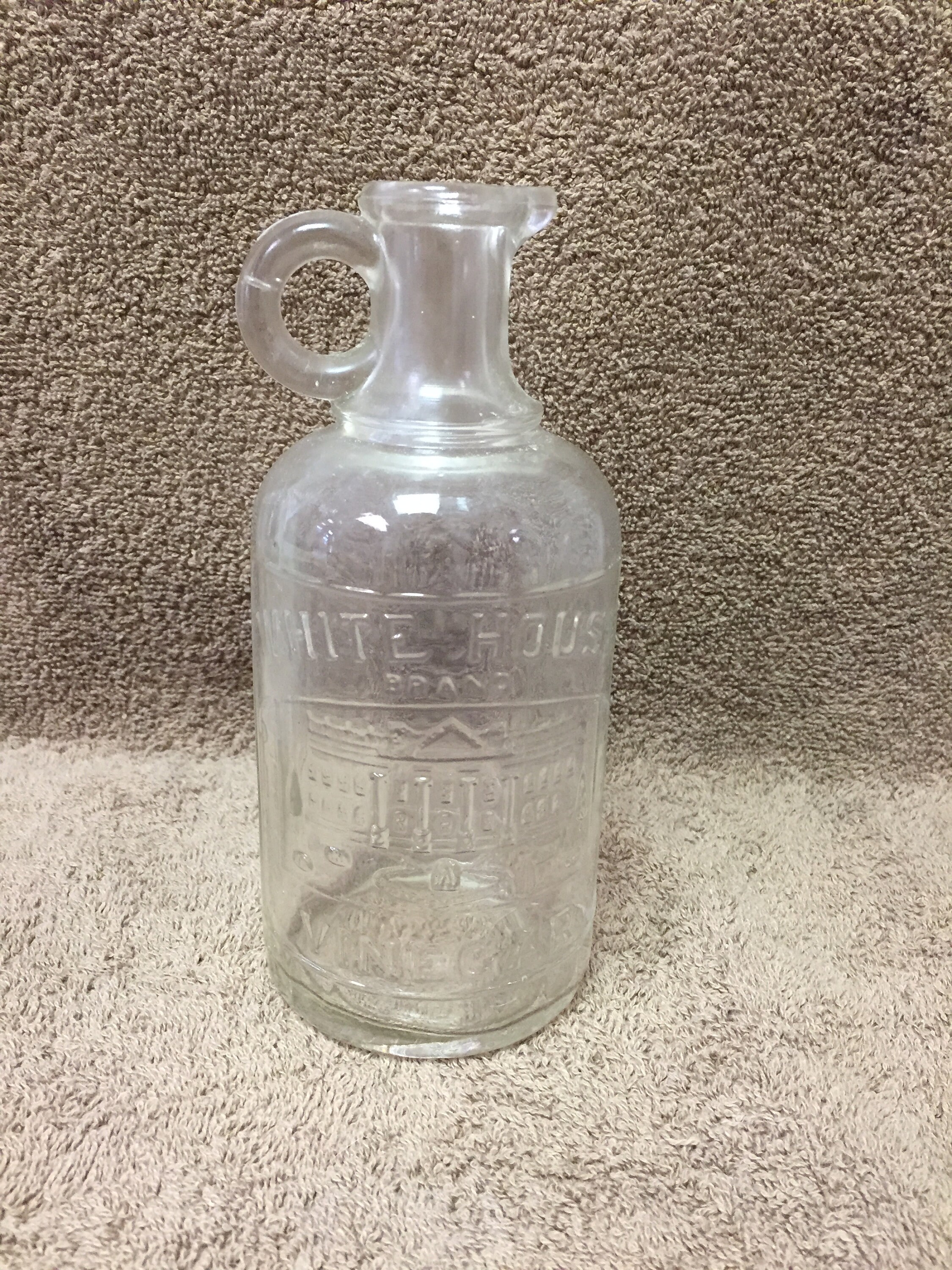 White House Vinegar Bottle 7 1/4 16 Oz Etsy