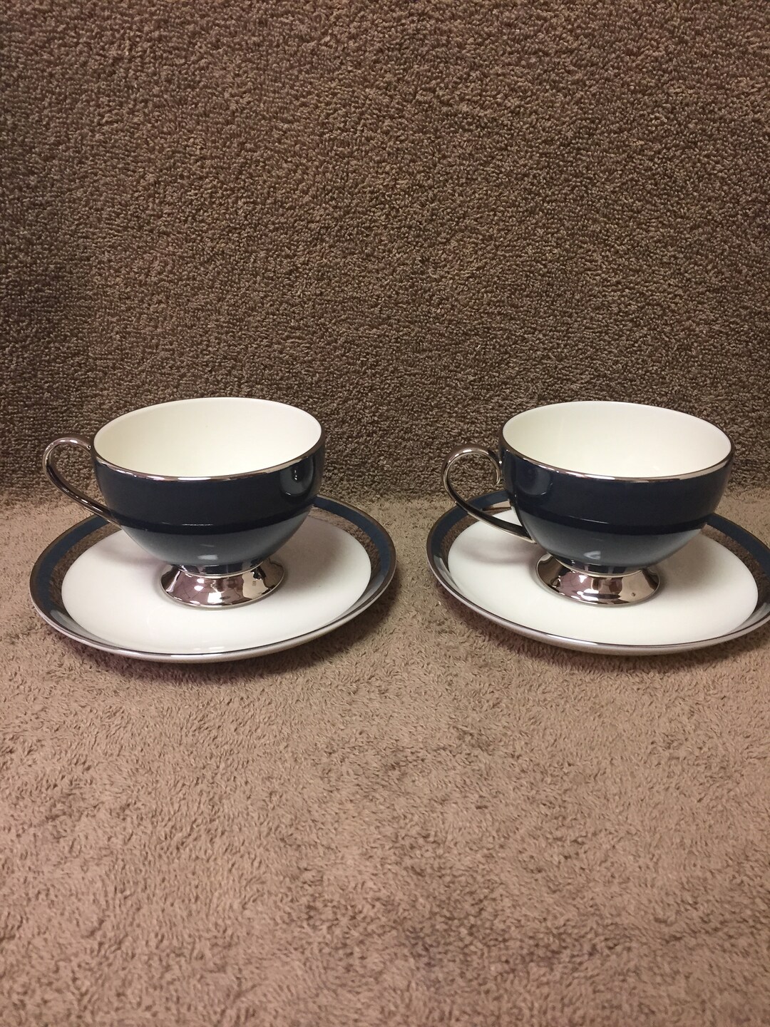 NOS Two Cups (2 1/4) and Saucers From Gorham's 