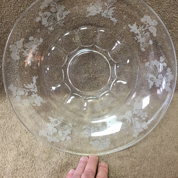 Large Crystal Fruit Bowl (13) from Unknown Maker