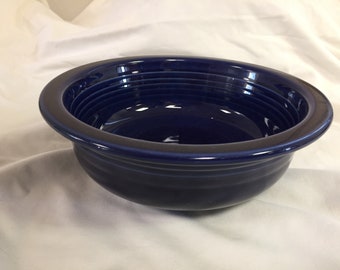 Round Vegetable Bowl (8 3/8") from Homer Laughlin's "Cobalt (Newer)" Pattern