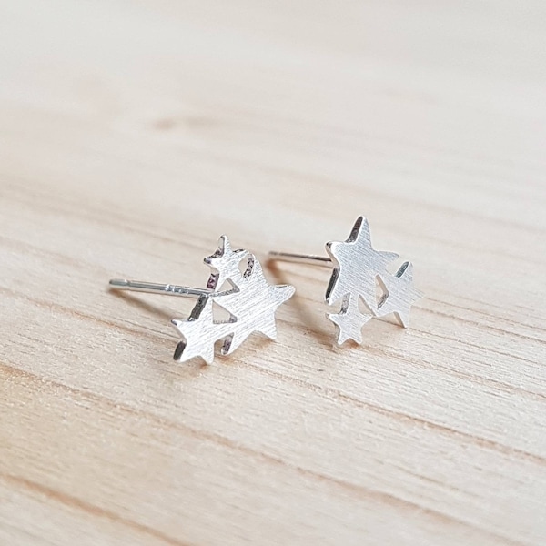 Stars Tiny Studs,Sterling Silver Earrings,Dainty Stars Studs, Sterling Studs,Tiny Stars Earrings,Stars Jewelry,Valentine Sale,Valentine Gift