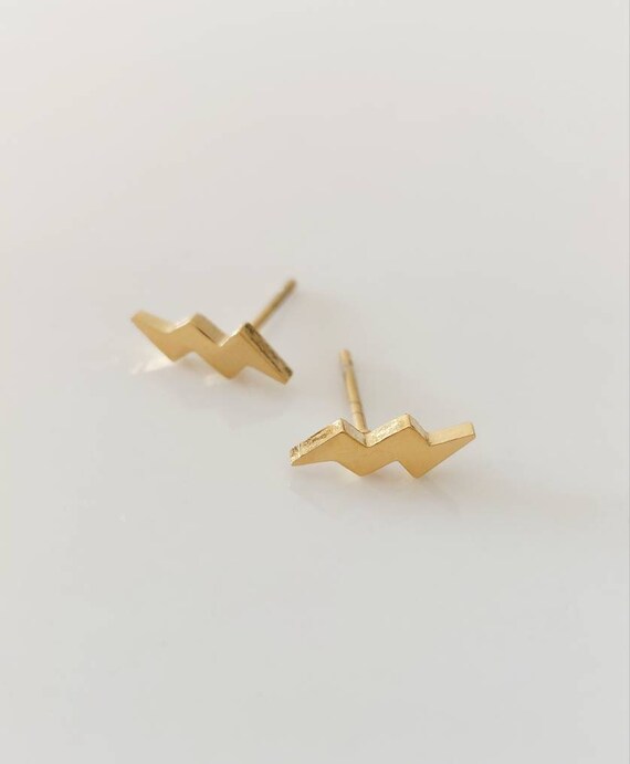 Flash Studs,tiny Flash Gold Plated Earrings,cute Dainty Earrings