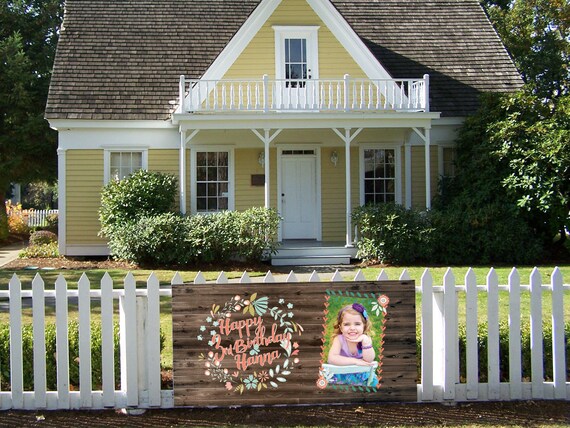 Birthday Party Banner Sweet 16 Banner Yard Sign Birthday Etsy