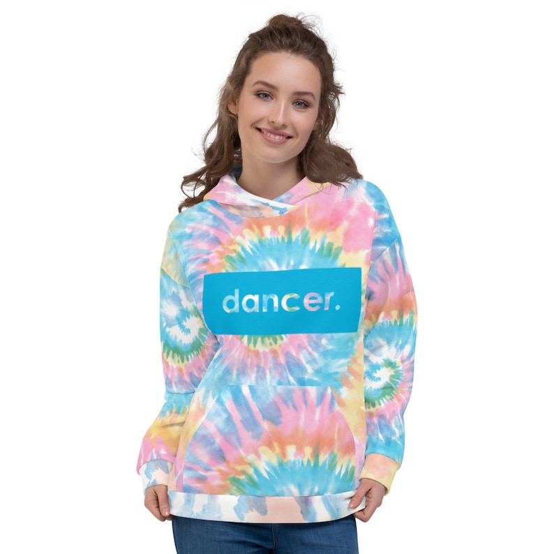 Tiedye Dance Hoodie Dancing Sweatshirt Dance Team Hoodie Etsy