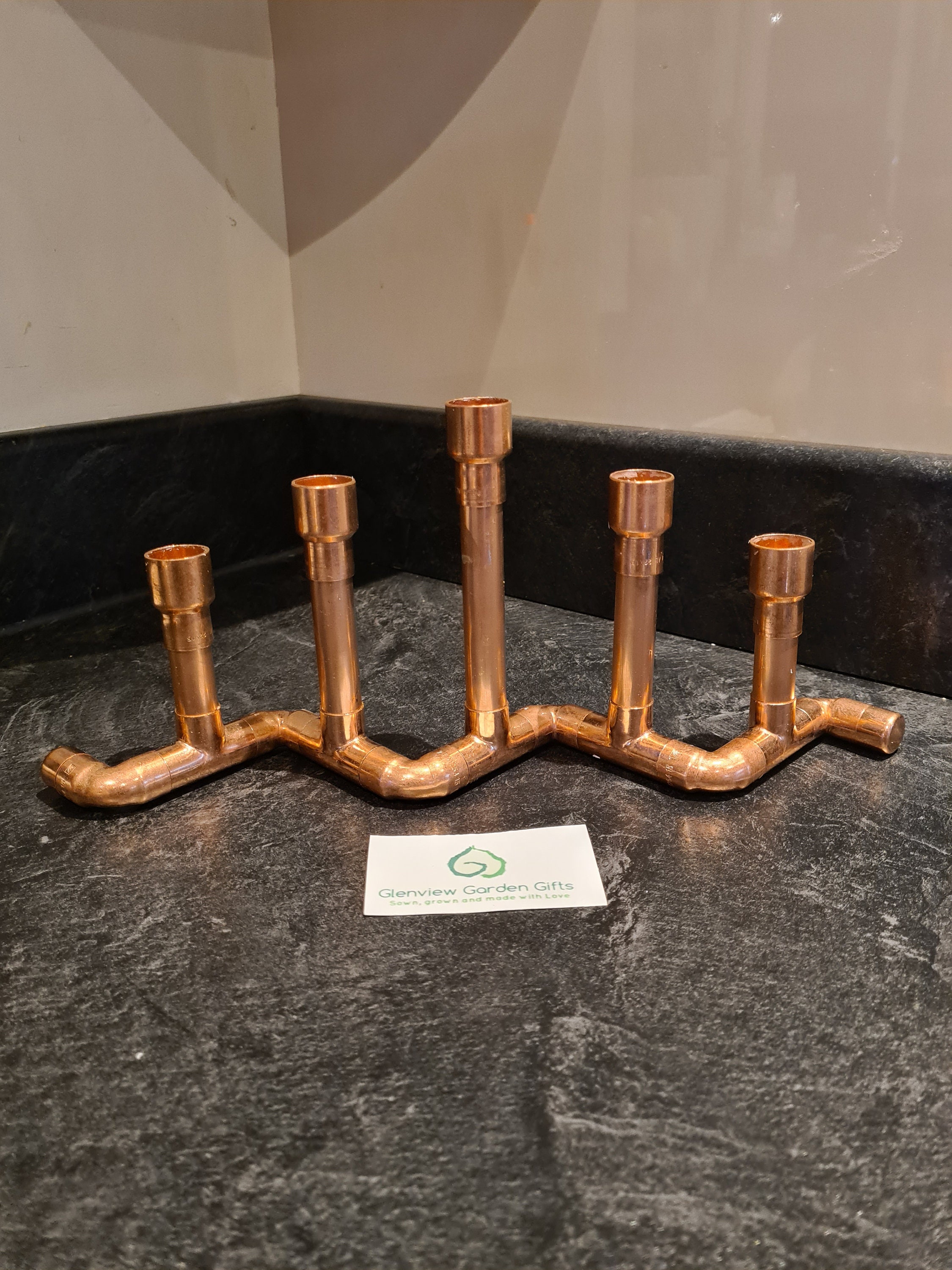 Handmade Copper Pipe Candle Holder Etsy UK