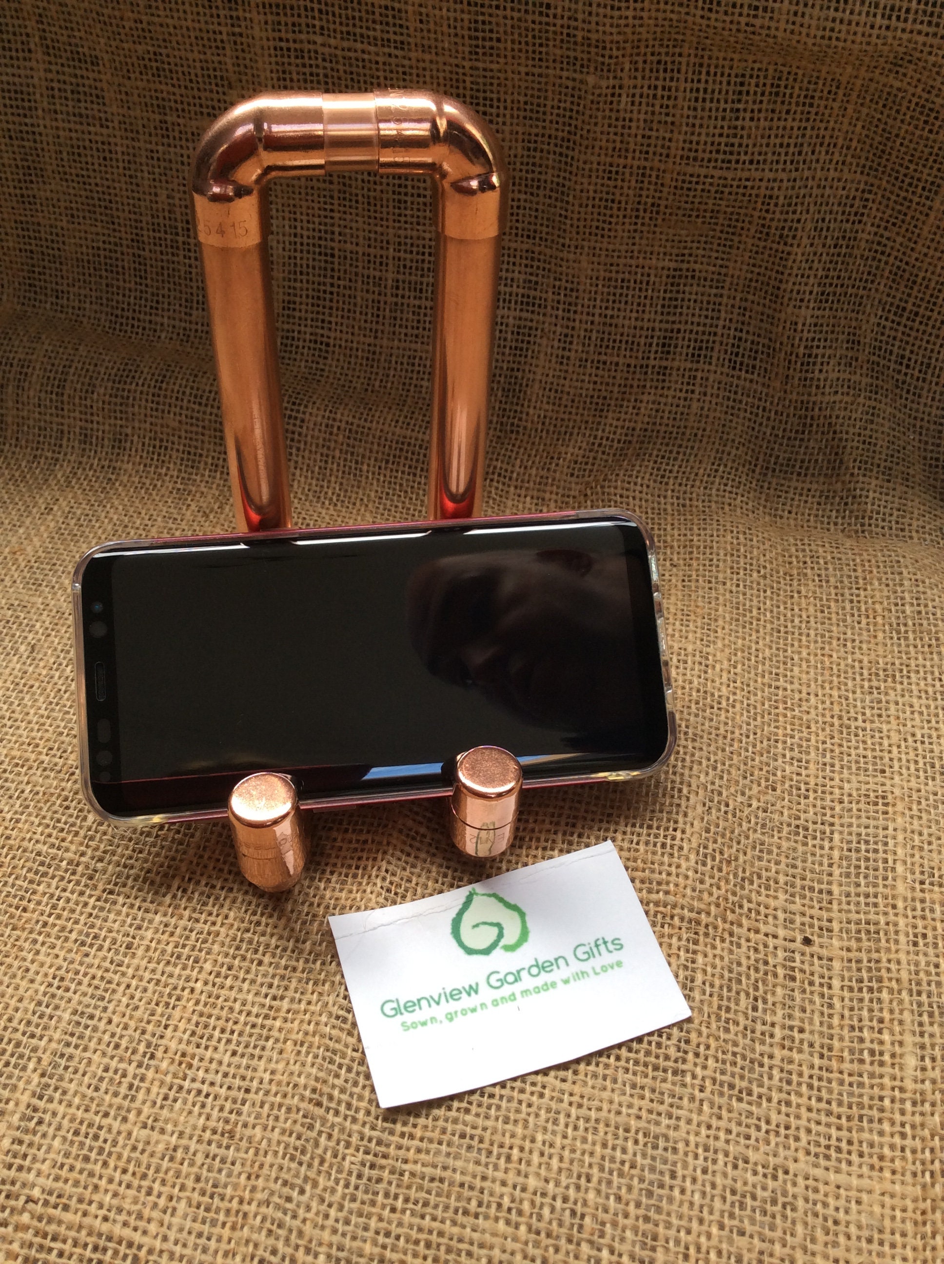 Beautiful Copper Pipe Mobile Phone Holder/ Stand Etsy UK
