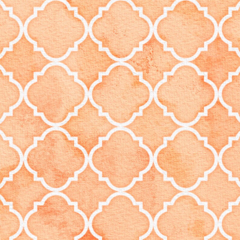 Watercolor Digital Paper Watercolor Pastel Quatrefoil Papers - Etsy