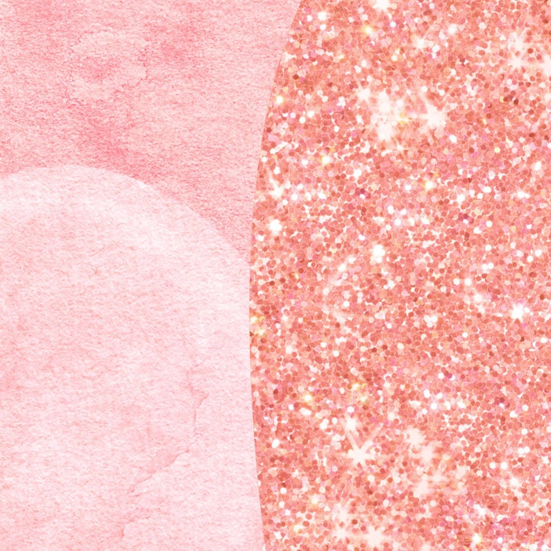 Akvarellpastell & glitterhjärtan Clipart, Akvarellhjärtan Clipart, 12 Akvarellhjärtan, 4 Glitterhjärtan, PNG bild 8