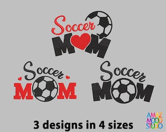 Soccer MOM Machine Embroidery Design
