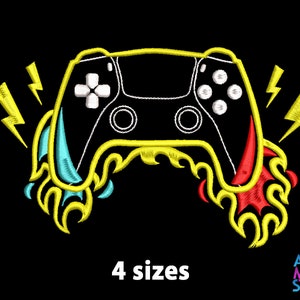 Game Controller Machine Embroidery Design