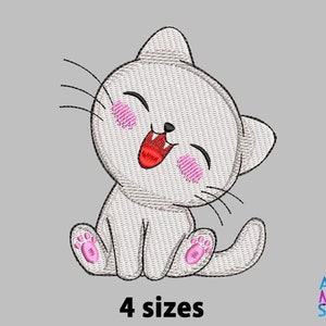 Smile cat Machine Embroidery Design