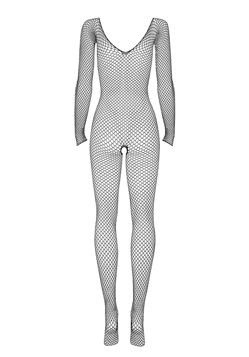 Bodystocking Lingerie Elastic Body Stocking Open Crotch Exotic Etsy