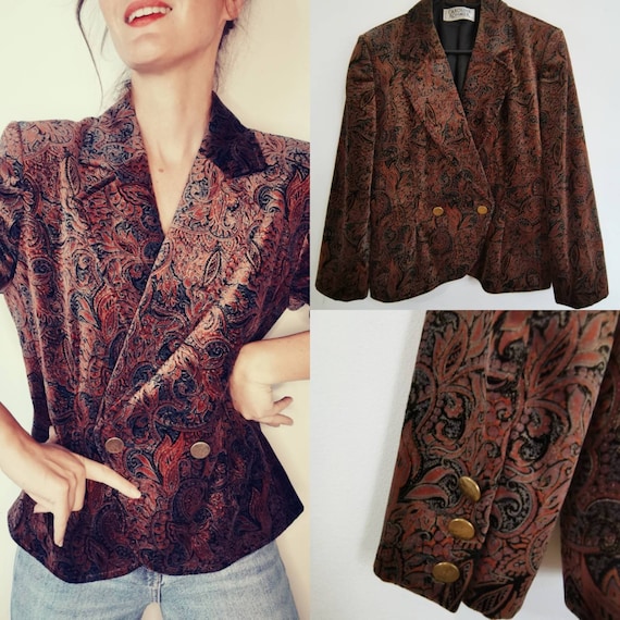 Psychedelic jacket patterned paisley