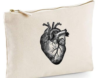 Anatomical Heart make up bag, pencil case