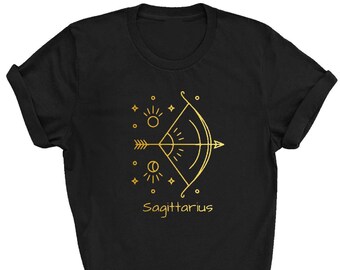 Sagittarius T-shirt: Star Sign Astrology, 100% Cotton