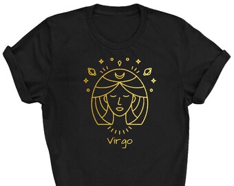 Virgo T-shirt: 100% Cotton Astrology Zodiac Sign Shirt