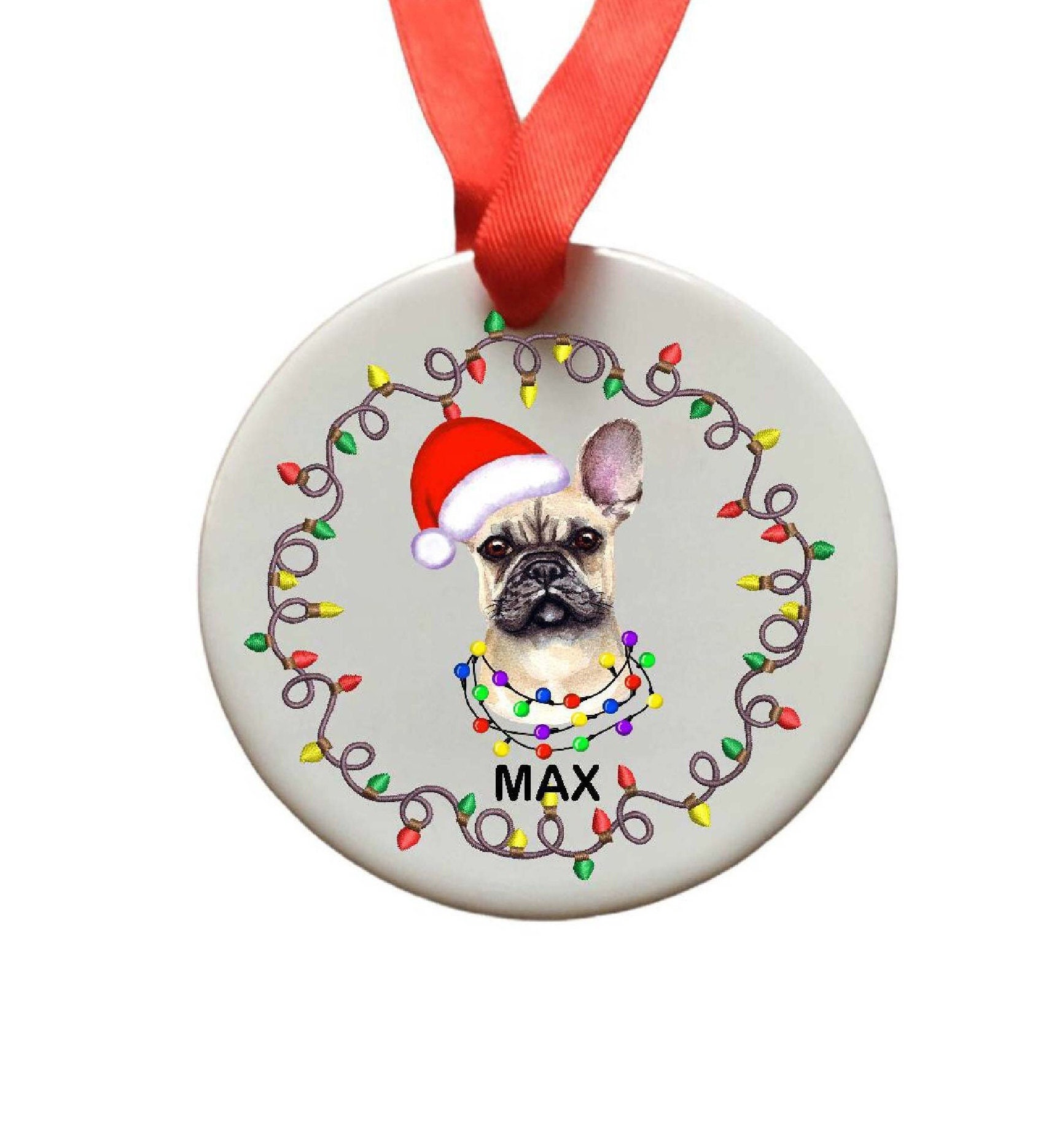French bulldog christmas ornament - .de