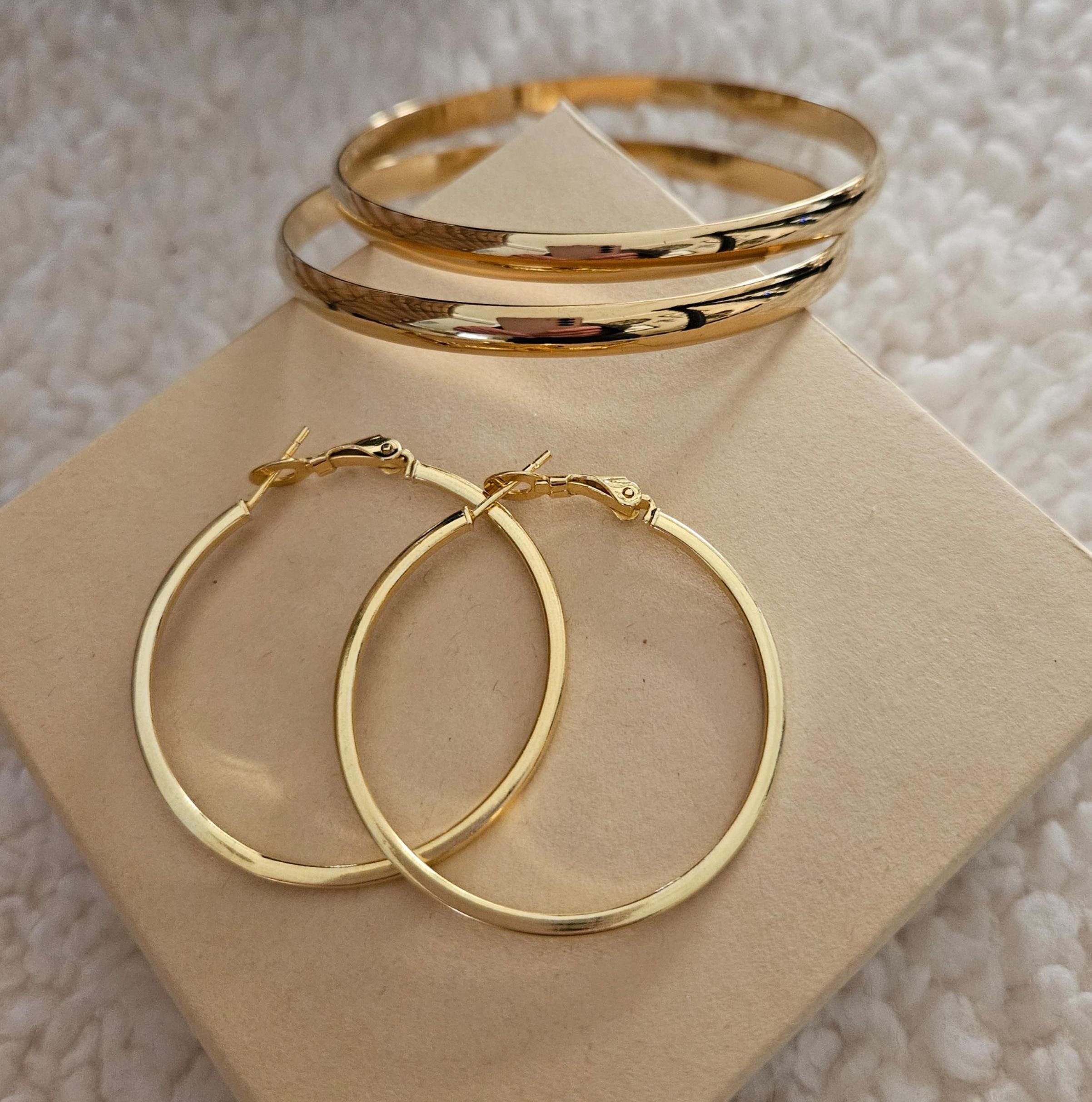 18K Gold Plated Waterproof Stainless Steel Bangle