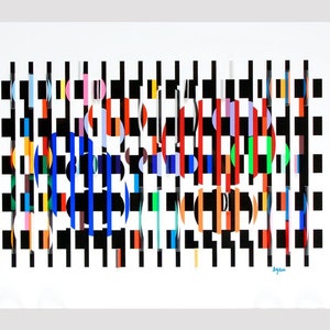 Yaacov Agam "2 x 3 = 4" - Polymorph, 1984