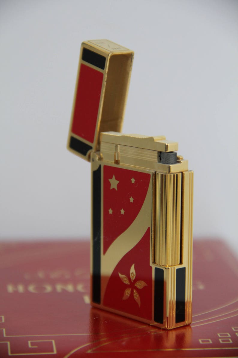 S.t.dupont Hong Kong Special Edition Line 2 Lighter Etsy