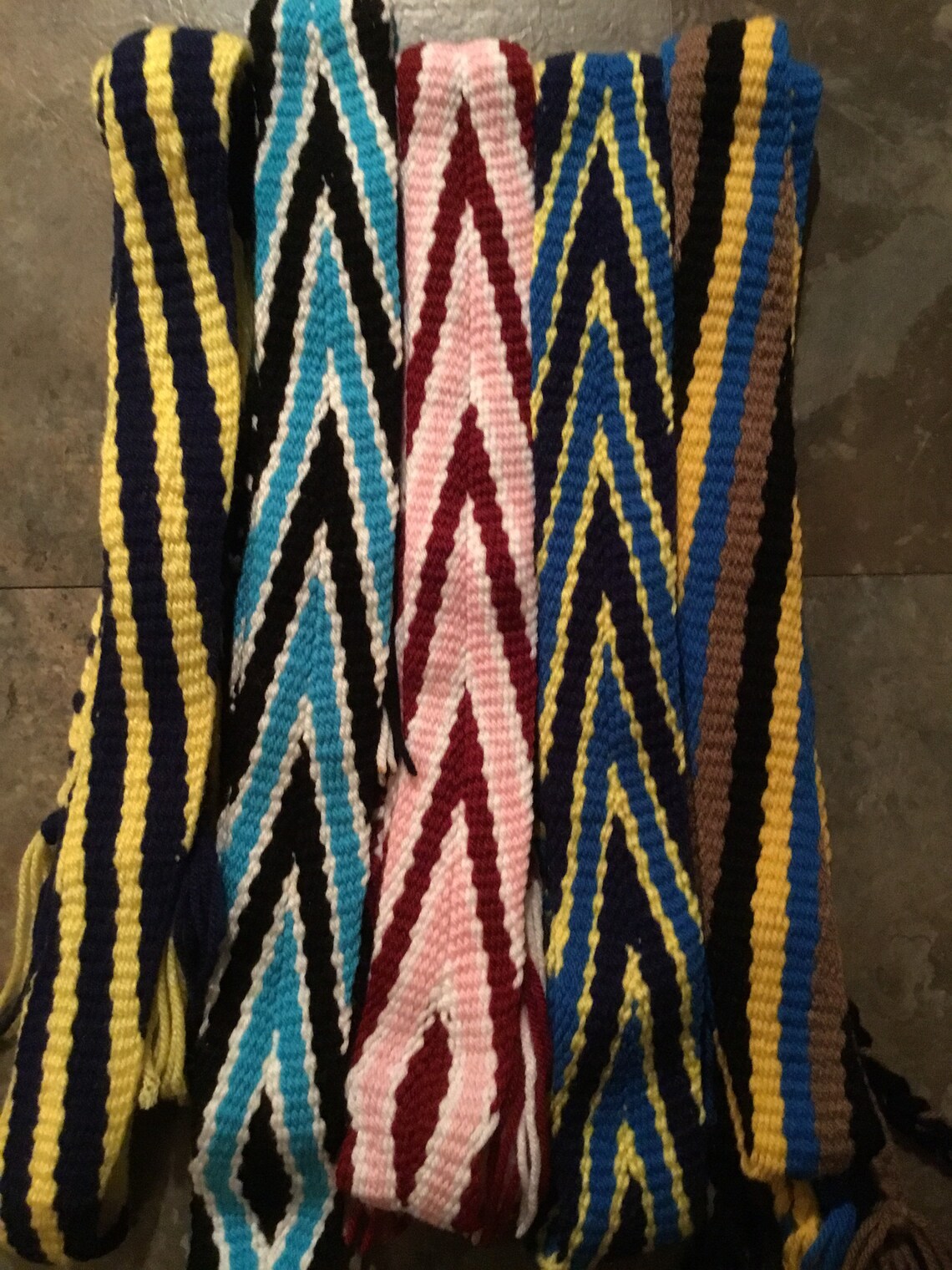 Custom made Cherokee finger weaving belts and garters Etsy