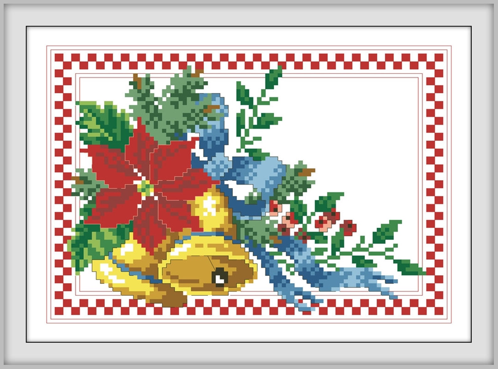 The Spirit of Christmas Cross Stitch Pattern Pdf Modern - Etsy