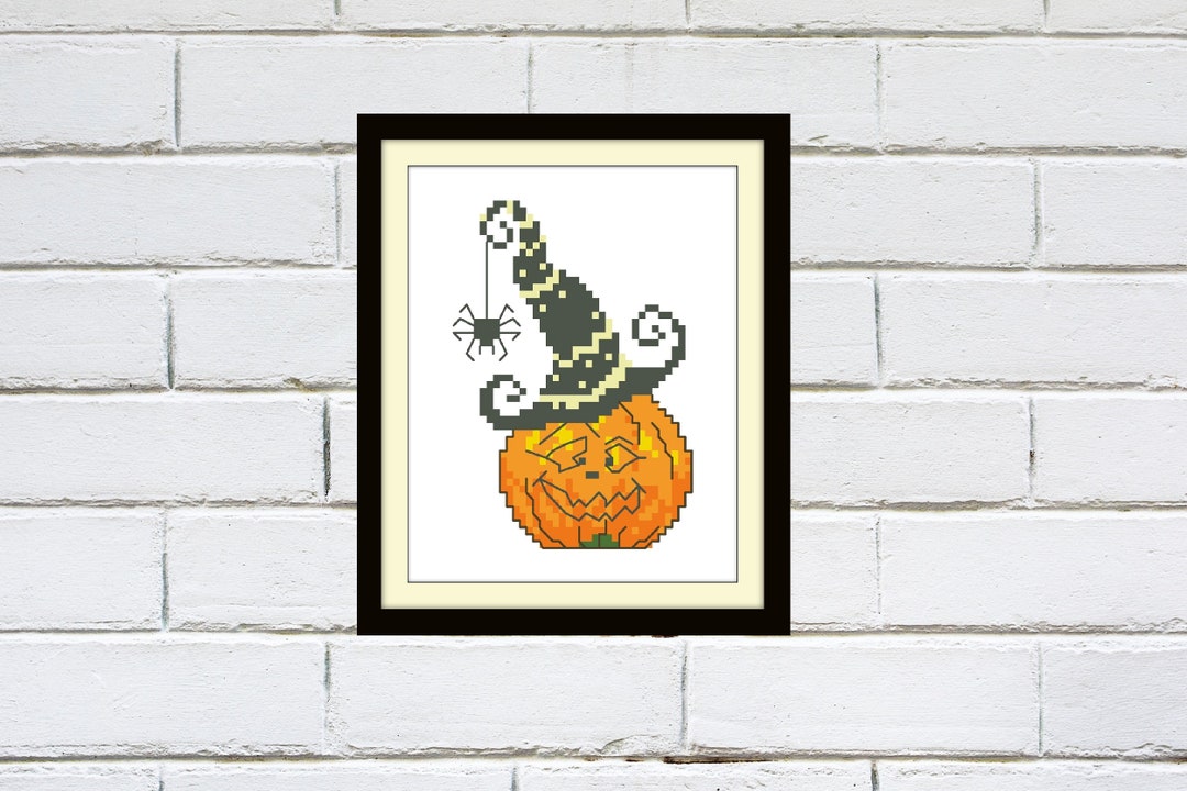 Halloween Cross Stitch Pattern Pdf, Pumpkin Cross Stitch Pattern Pdf ...
