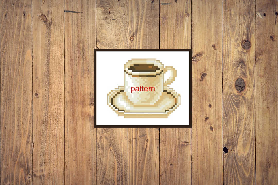 Coffee Cup Cross Stitch Pattern Pdf Tea Cup Cross Stitch Pattern ...
