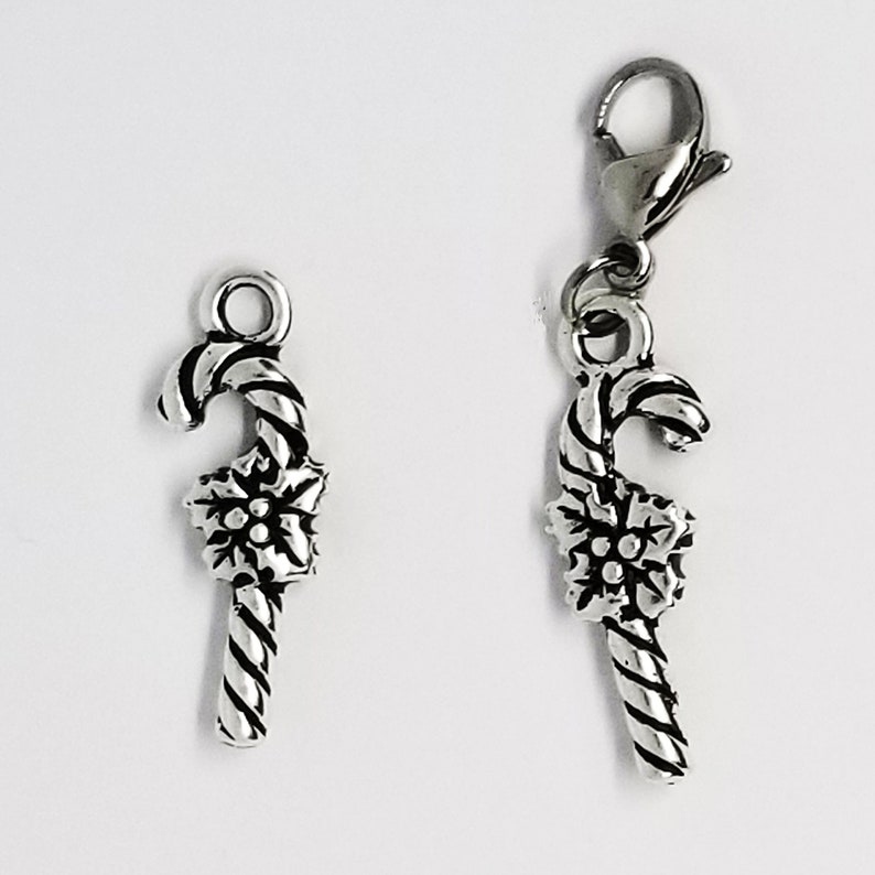 Nutcracker /& Candy Cane Charms with Bangle Bracelet