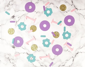 Donut Grow Up Party Confetti. Donut Birthday Party. Donut Decorations. Donut Confetti. Donut Grow Up Decor. Sweet One Birthday. Sprinkles.