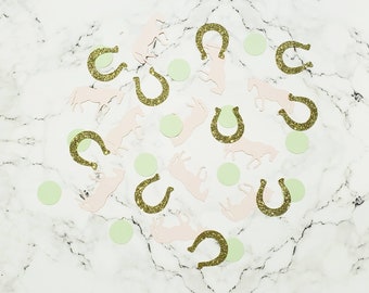 Horse Confetti. Cowgirl Confetti-100 Pieces. Cowgirl Birthday Party. Western Party Decorations. My First Rodeo Decor.