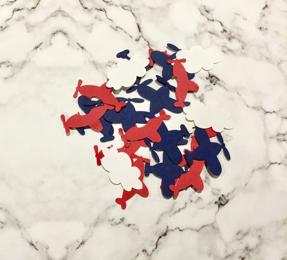 Time Flies Airplane Confetti - 100 Pieces. Plane Party Decorations. Airplane Birthday Table Confetti. Il_570xn
