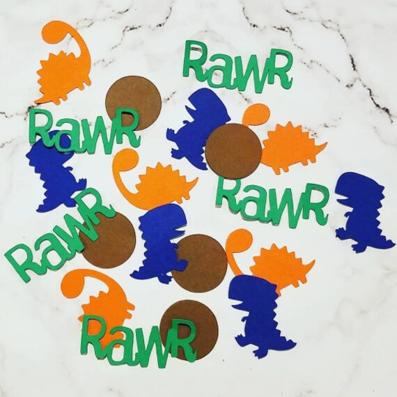 Dinosaur Confetti. Dinosaur Die Cut. Dinosaur Decorations. Dinosaur Baby Shower. T-Rex. Dinosaur Party. Dinosaur Birthday Party. Il_570xn
