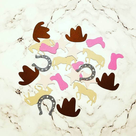 Cowgirl Confetti 100 Pieces Cowgirl Birthday Party Western Party