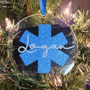 Personalized Paramedic Christmas Ornament. EMS Christmas Ornament. First Responder Christmas Gift. Paramedic Gift. EMS Gift. Gift for EMT.
