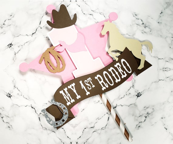 My First Rodeo Birthday. My First Rodeo Cake Topper. Cowgirl Cake Topper. Western 1st Birthday. First Rodeo. Cowboy Birthday. Cowgirl Topper Il_570xn